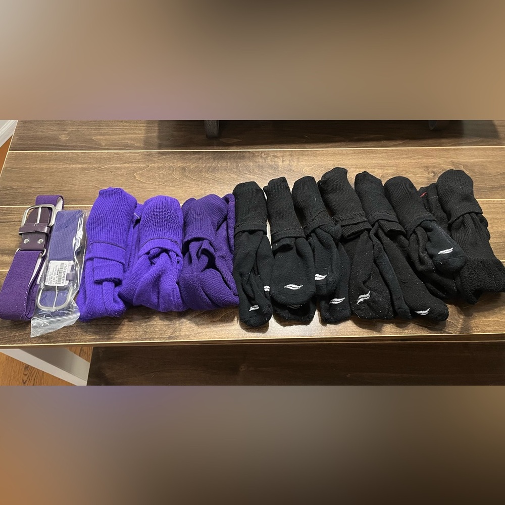 Girls softball sock and belt lot!